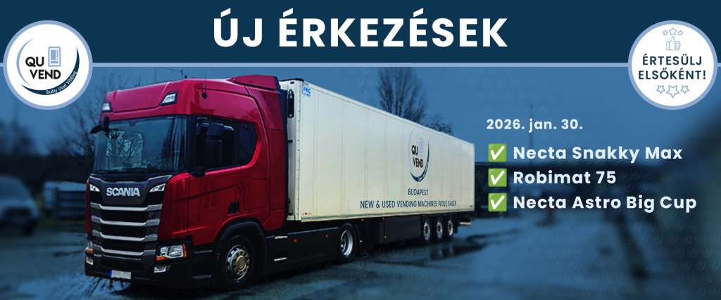 Új automaták érkeztek készletünkre